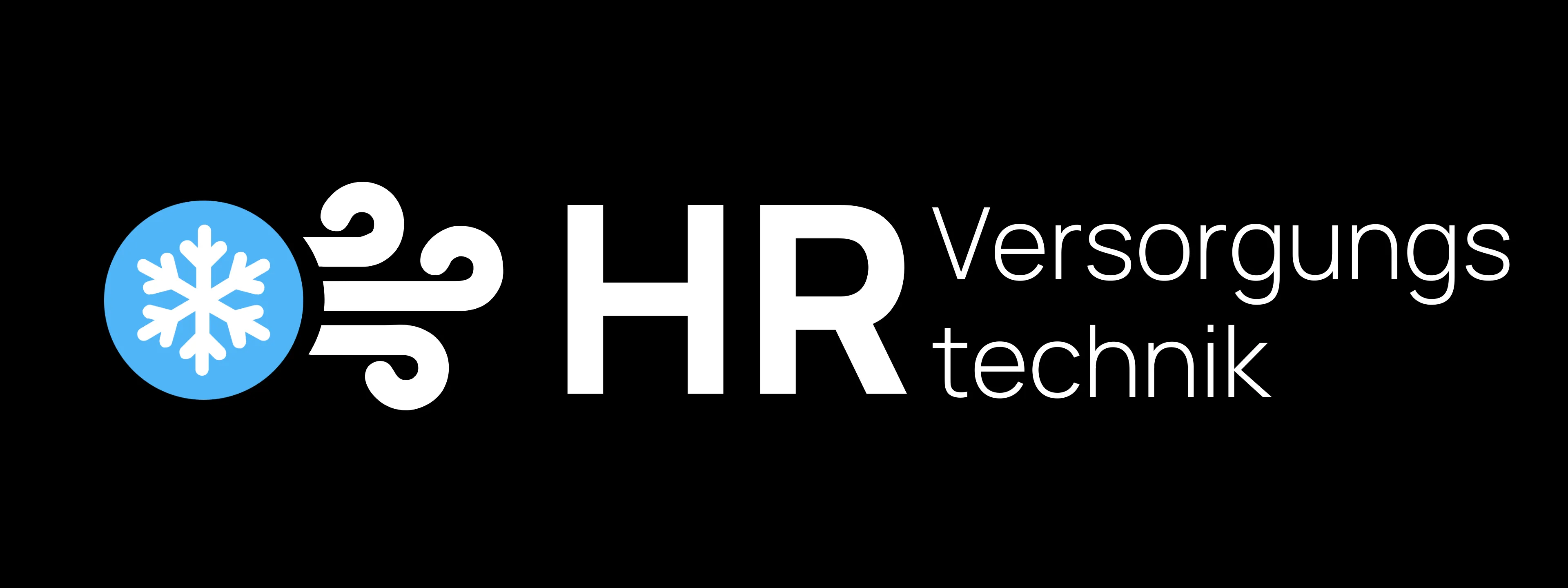 HR Versorgungstechnik Webdesign aus mit Schneeflocken-Logo